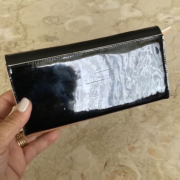 Kate Spade Black Patent BiFold Wallet - Picture 2 of 12